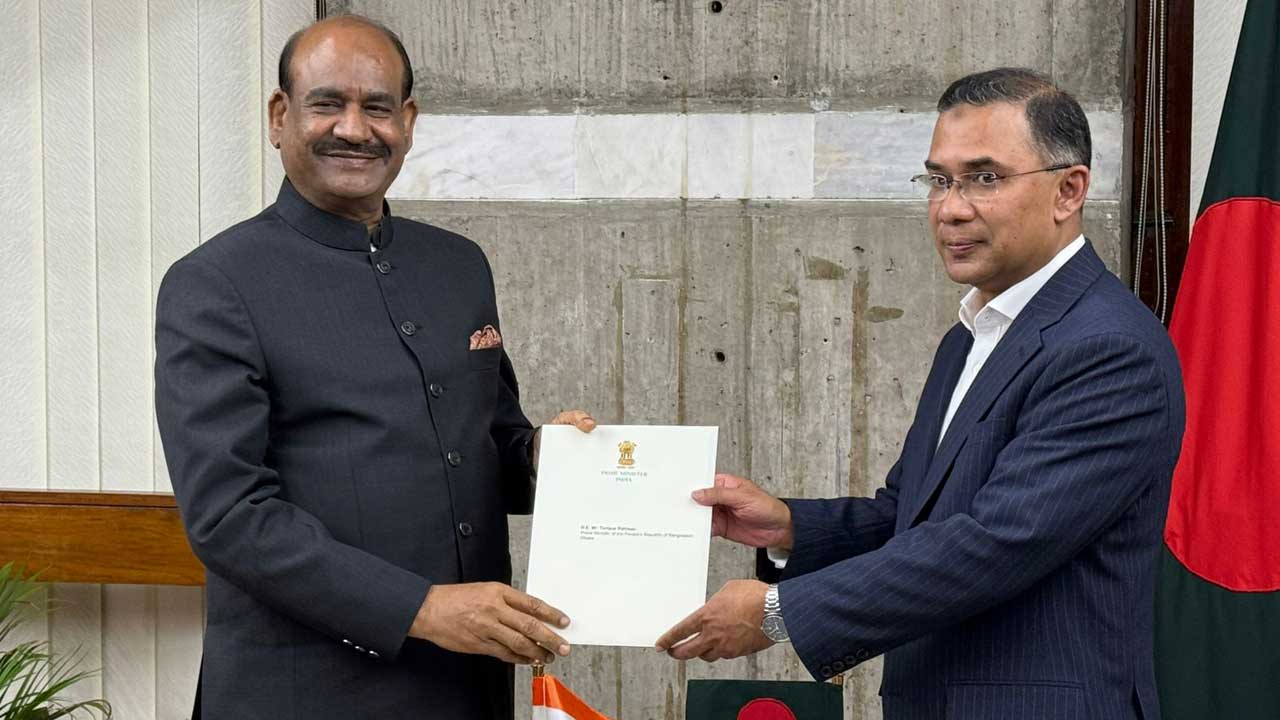 ভারতের লোকসভার স্পিকার তারেক রহমানকে ভারত সফরের আমন্ত্রণ জানান