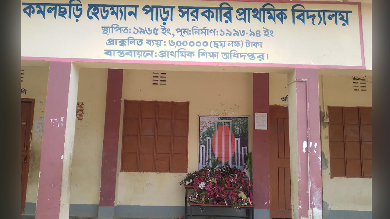 শহীদ মিনার নেই, বারান্দায় ছবি টানিয়ে শ্রদ্ধা