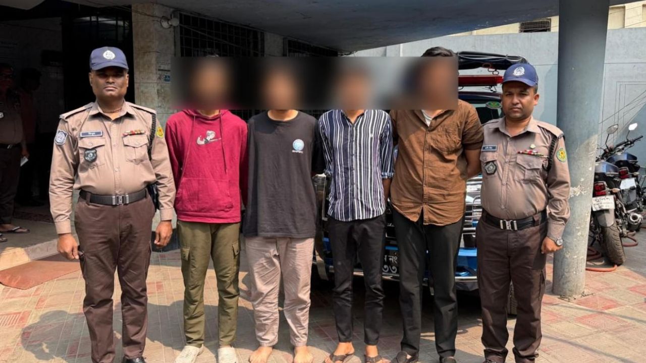 রাজধানীতে অপহৃত কিশোর উদ্ধার, ৪ অপহরণকারী গ্রেপ্তার