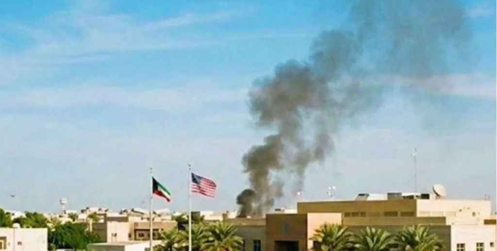 কুয়েতে মার্কিন দূতাবাসে ইরানের মিসাইল হামলা