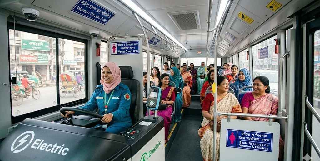 নারীদের জন্য ইলেকট্রিক বাস চালু হবে ৬ মাসের মধ্যে