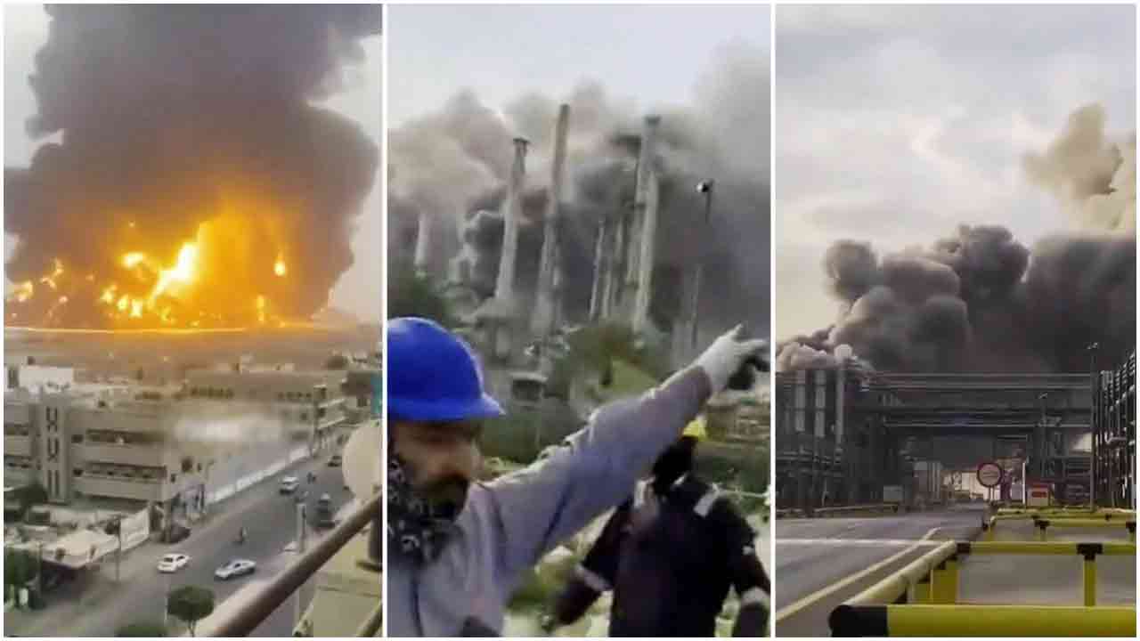 সৌদি আরামকোর তেল শোধনাগারে ইরানের ড্রোন হামলা