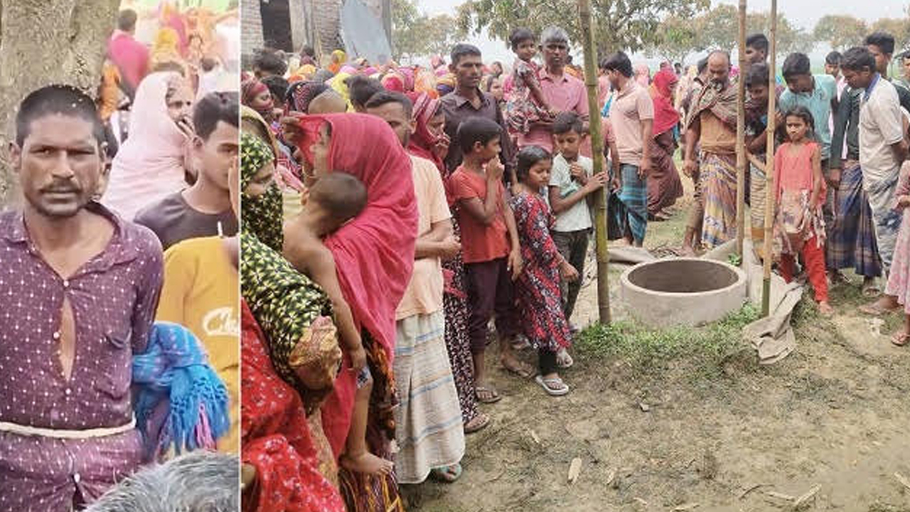 চাঁপাইনবাবগঞ্জে সেপটিক ট্যাংকে স্ত্রীর মরদেহ, স্বামী আটক