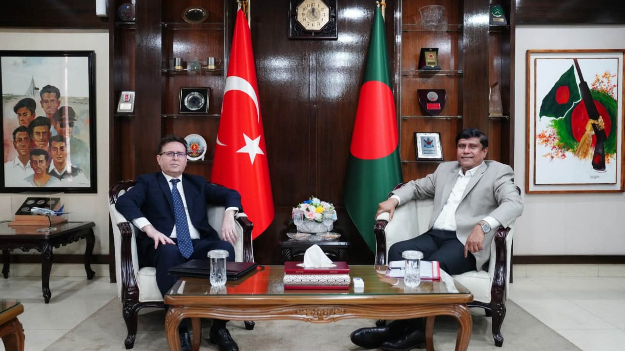তুরস্কের সঙ্গে বাংলাদেশের সামরিক সম্পর্ক জোরদারের আশাবাদ