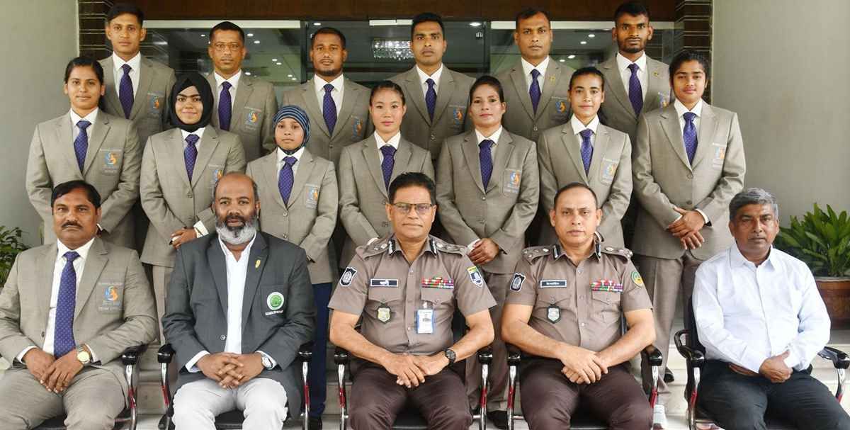 আইজিপির সঙ্গে কাবাডি খেলোয়াড়দের সাক্ষাৎ